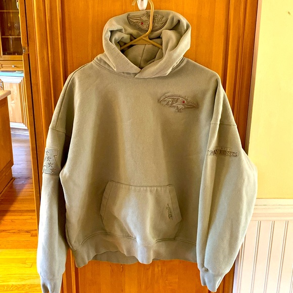 Baltimore Ravens Pro Standard Neutral Fleece Pullover Hoodie - Tan - Picture 1 of 8